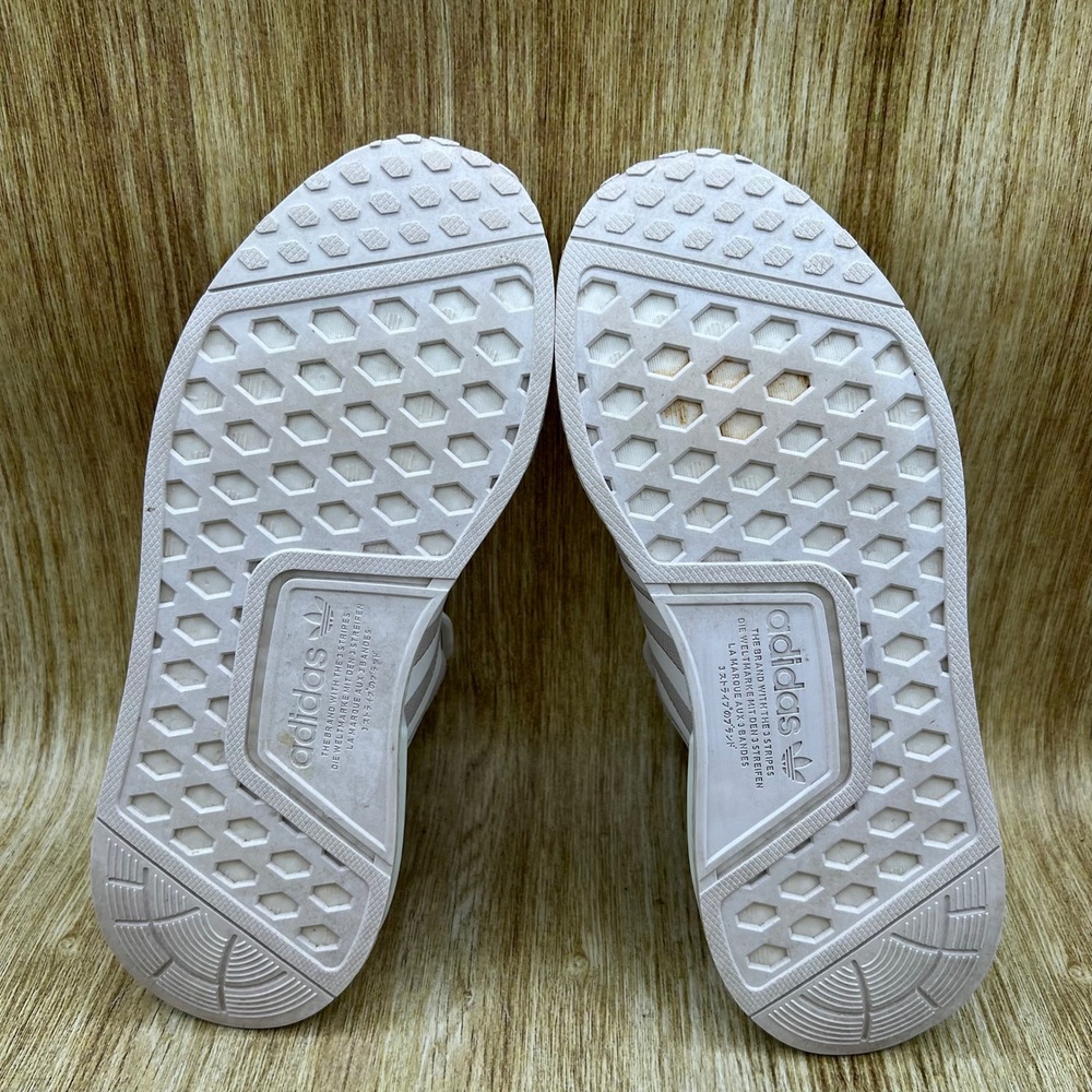 adidas NMD R1 Women's Size 9 White Shoes Boost Sneakers Athletic GX8313 - Picture 8 of 10